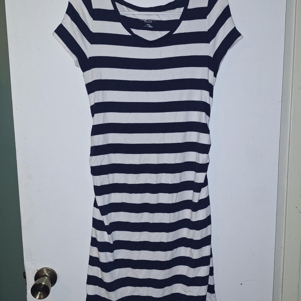 Target Navy and White Striped Top